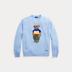 Genser - Polo Bear Cotton Sweater Ocean Pearl Blue