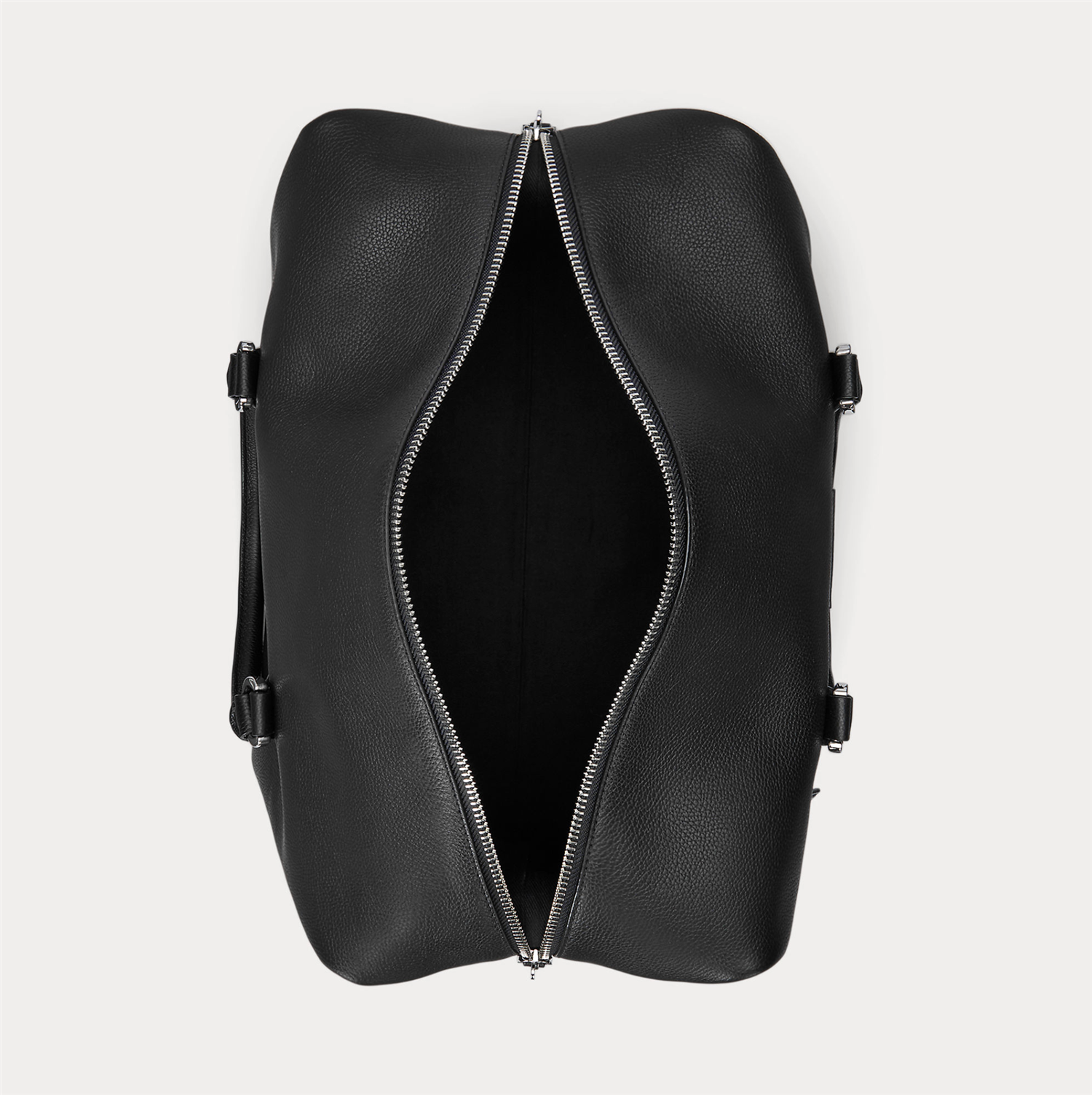 Bag - Pebbled Leather Duffel Black