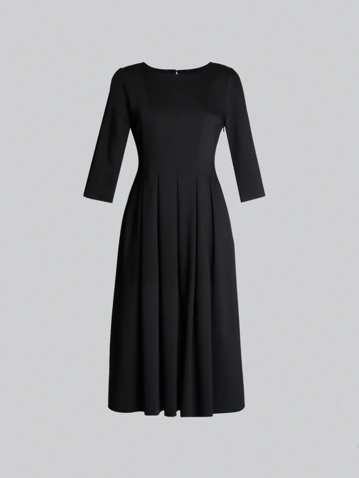 Kjole - Julitta 3/4 Sleeve Dress Black