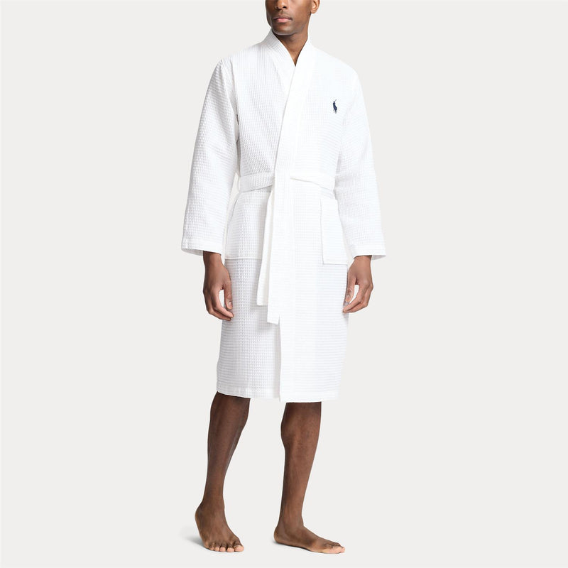 Morgenkåpe - Cotton Pique Robe White