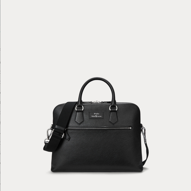 PC veske - Pebble Leather Commuter Bag Black