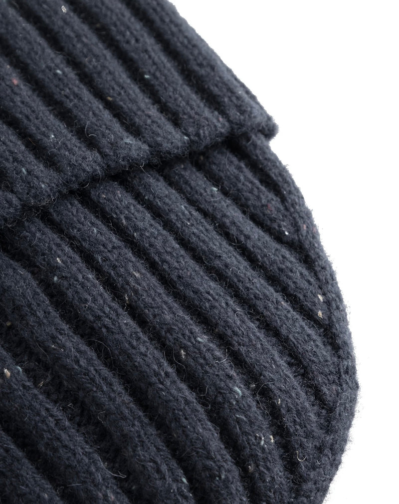 Lue - Wells Fleck Rib Beanie Dark Navy