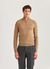 Genser - Merino John Zip Camel