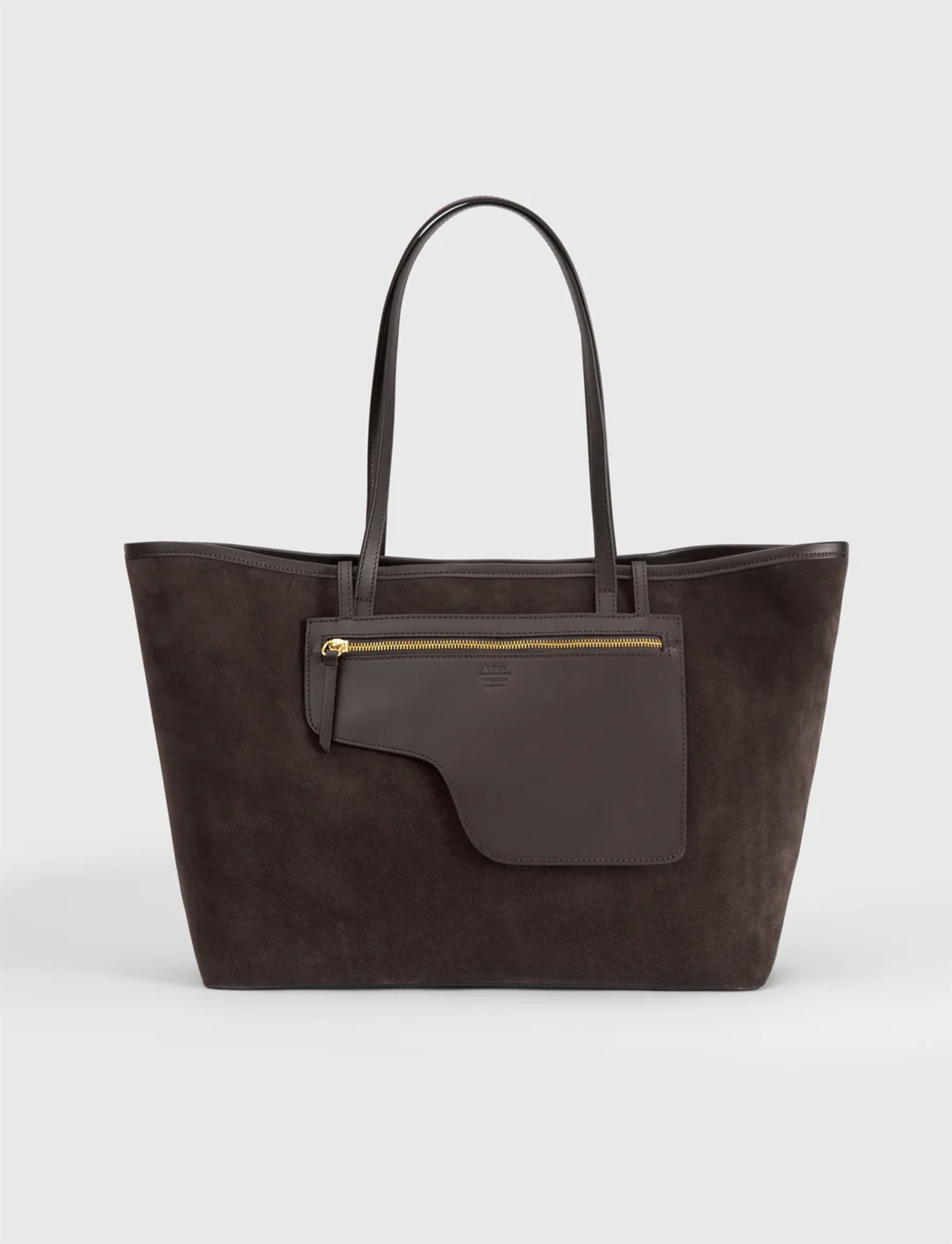 Veske - Eraclea Suede Large Tote Bag Walnut