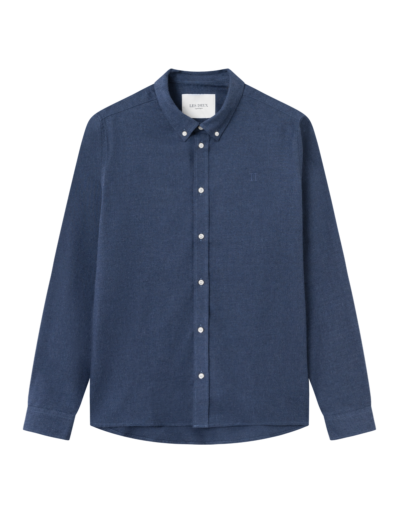 Skjorte - Desert Reg Shirt Dark Navy Melange