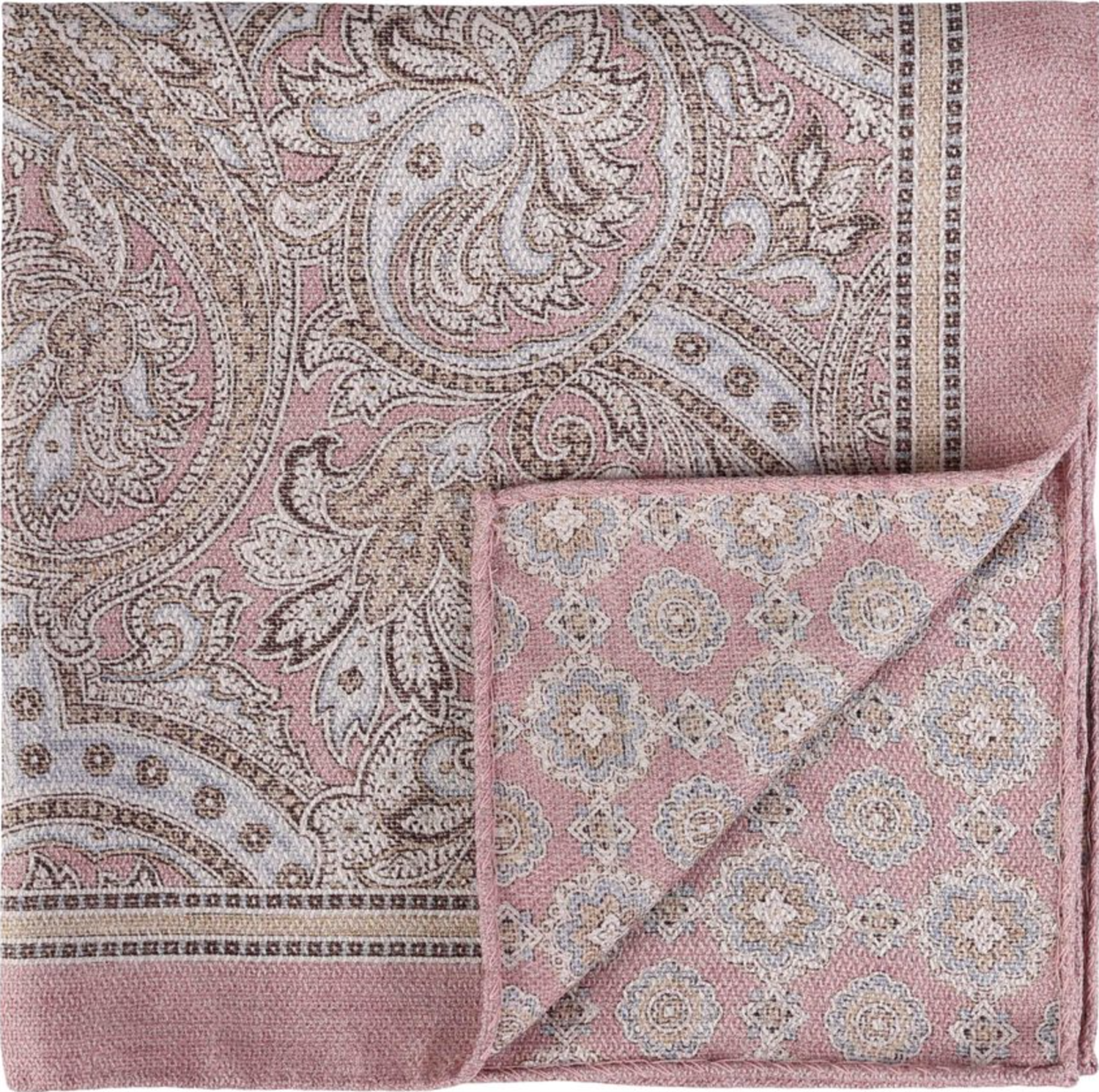 Tørkle - Pink Melange Paisley Shappe