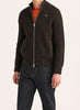 Cardigan - Duncan Zip Cardigan Brown