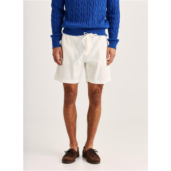 Shorts - Fenix Linen Shorts Off White