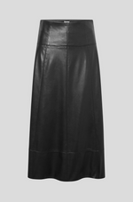 Skjørt - Page Faux Leather Skirt Black