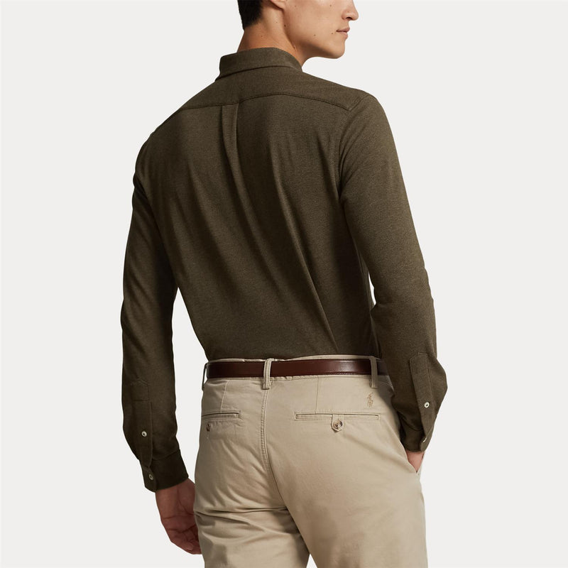 Skjorte - Featherweight Mesh Shirt Wilson Olive Heather