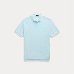 Pique - Custom Slim Mineral-Dyed Mesh Polo Shirt Sky