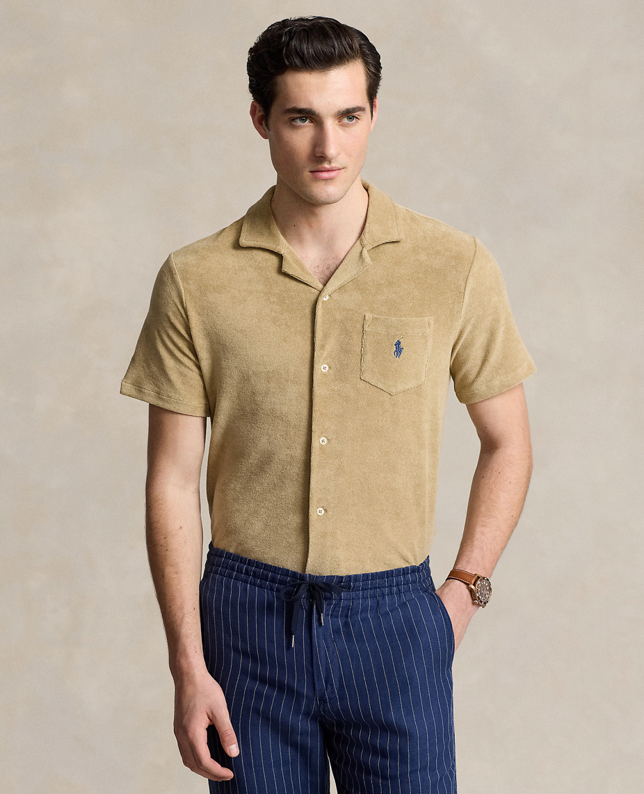 Pique - Terry Camp Shirt Costal Beige