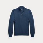 Genser - Wool Quarter-Zip Sweater Navy Heather