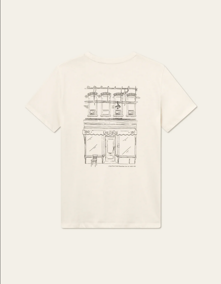 T skjorte - Neighborhood T shirt Ivory Black