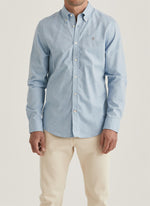 Skjorte - Watts Flannel Shirt Light Blue