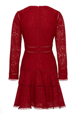 Kjole - Ellie Dress Red Lace