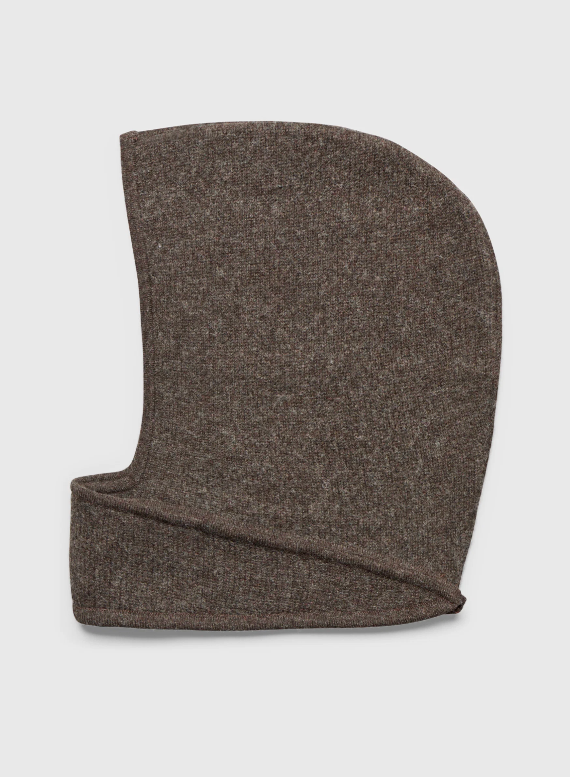 Lue - Tie Up Knitted Hood Coffee