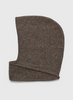 Lue - Tie Up Knitted Hood Coffee
