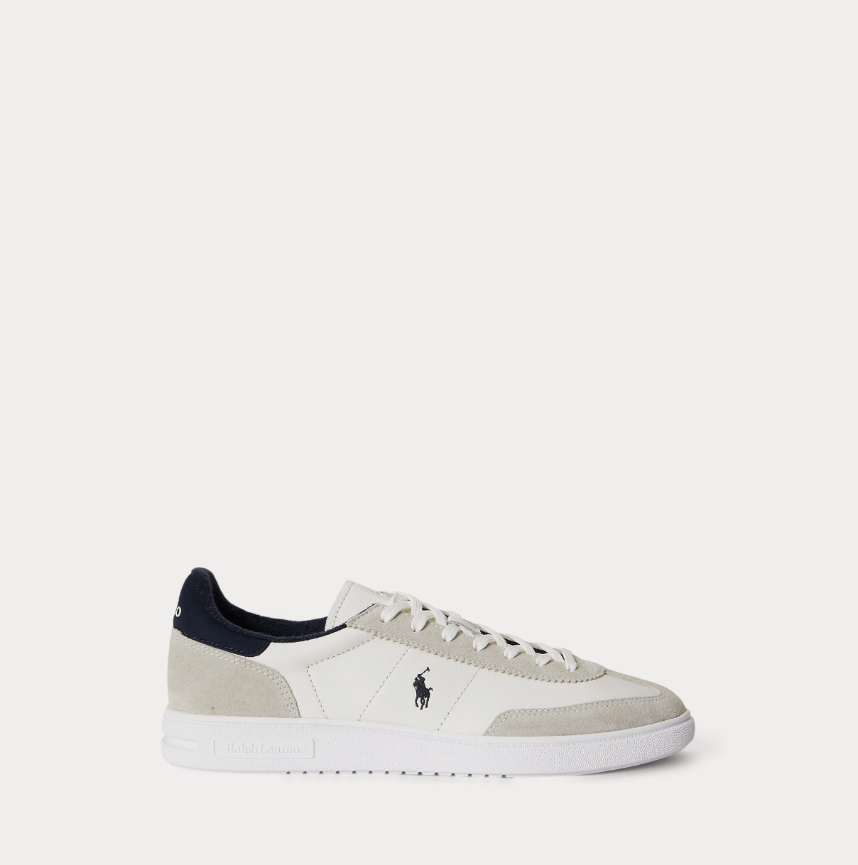 Sko - Bedford Leather Suede Sneaker Deckwash White / Navy