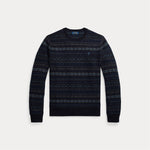 Genser - Fair Isle Wool Sweater Navy Combo