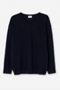 Genser - Soft Wool V Neck Sweater Navy