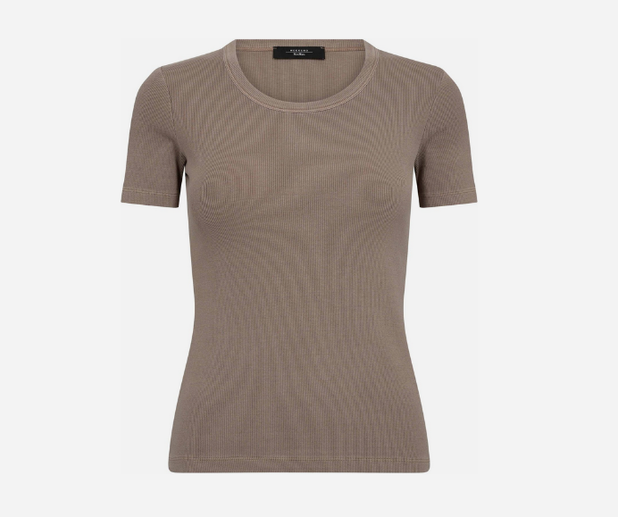 T-Skjorte - Zanora Cotton T-Shirt Marron Glace