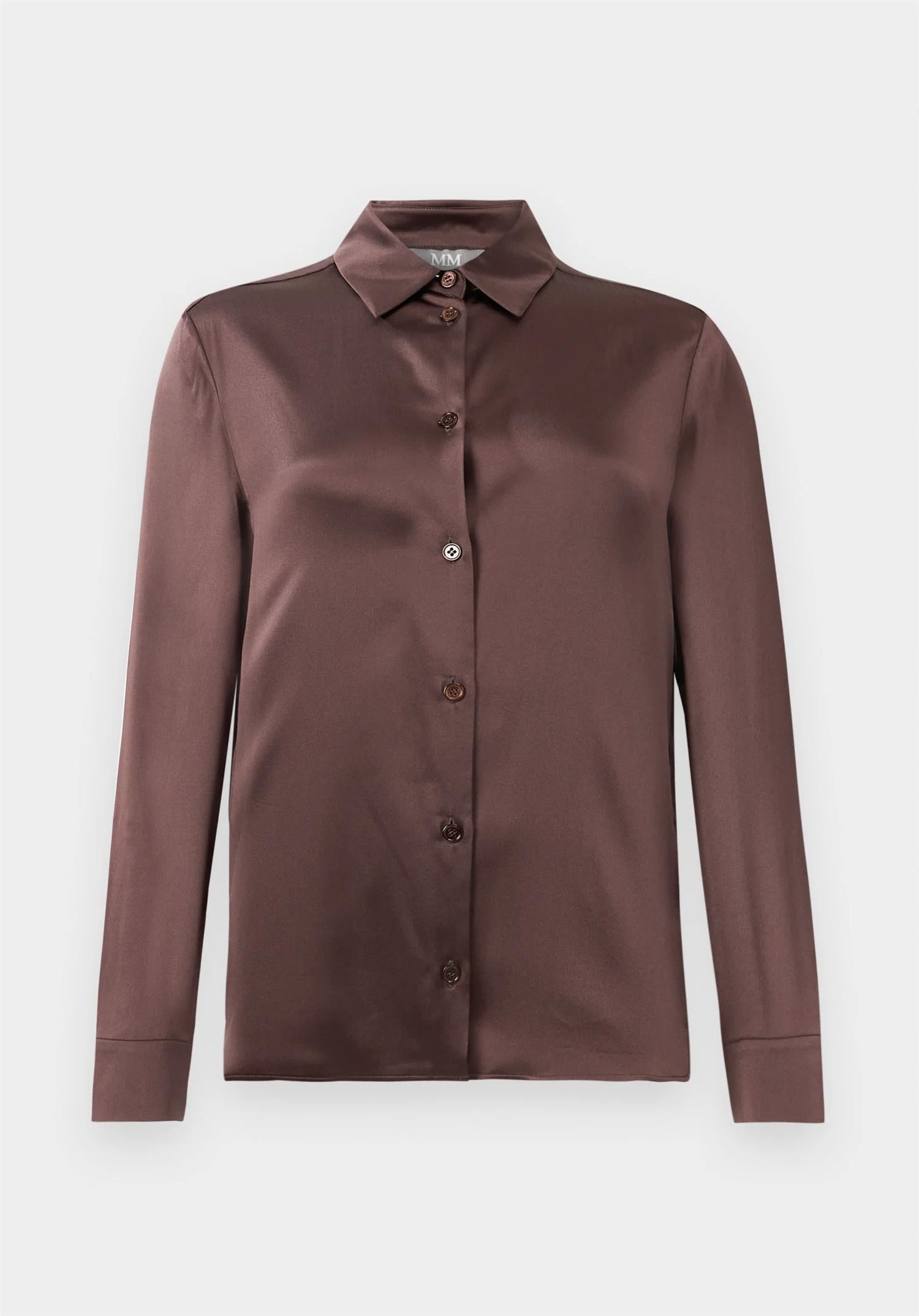 Bluse - Emiro Silk Blouse Red Purple