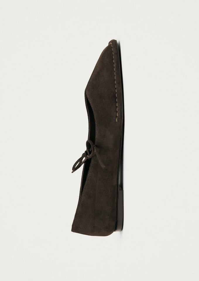 Ballerinasko - Sway Suede Coffee Brown Leather Ballet Flats