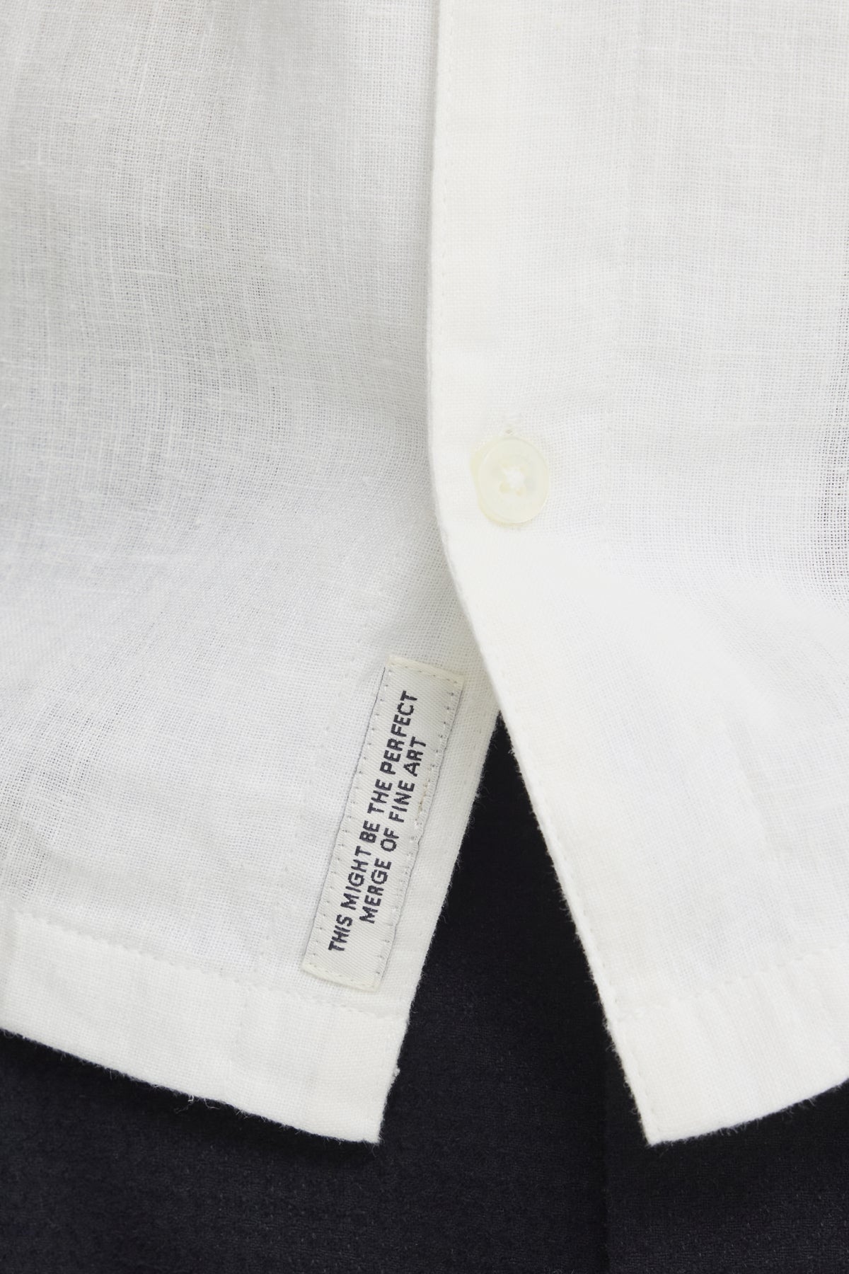 Skjorte - CFSAUBY SS RS Linen Shirt Snow White