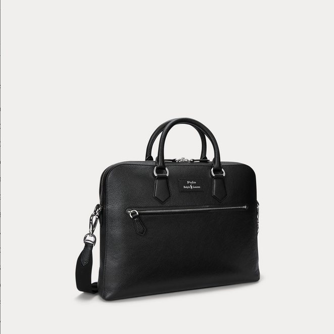 PC veske - Pebble Leather Commuter Bag Black