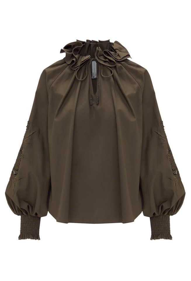 Topp - Antonina Top Olive Green