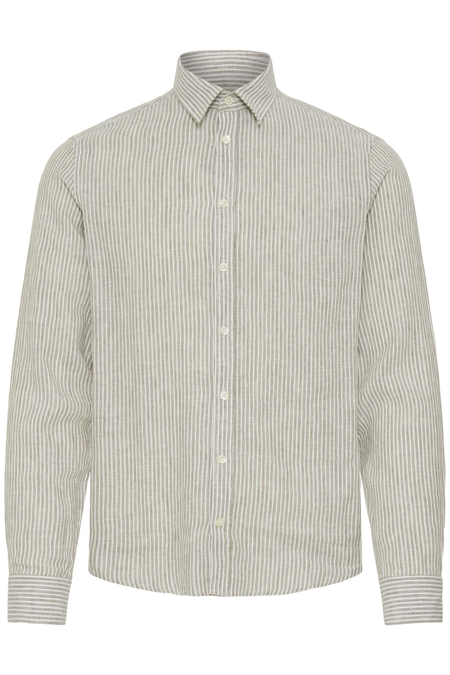 Skjorte - CFESTRUP LS Linen Mix Shirt Mermaid Melange