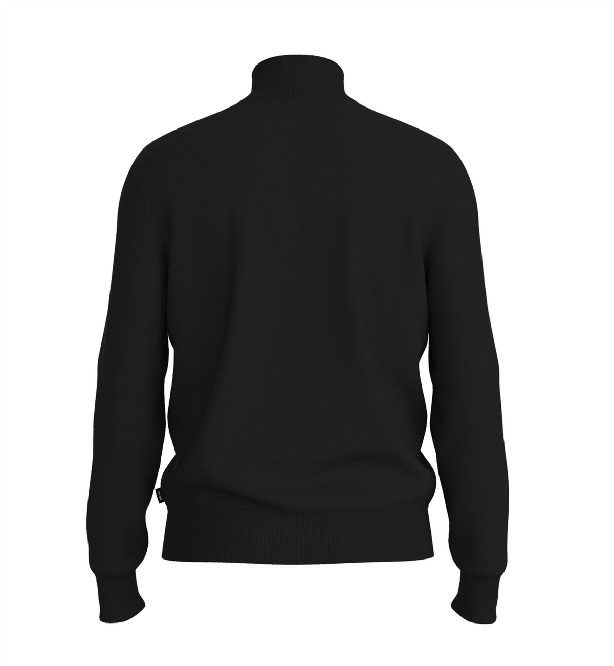 Genser - Merino-Wool Sweater Zip Neck Black