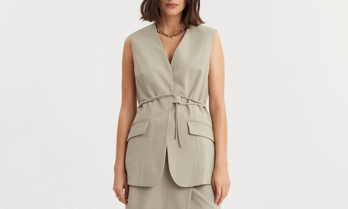 Vest - Crune Oversized Vest Teal