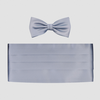 Smokingsett – Sløyfe & Magebelte - Ceremony Cummerbund Silver