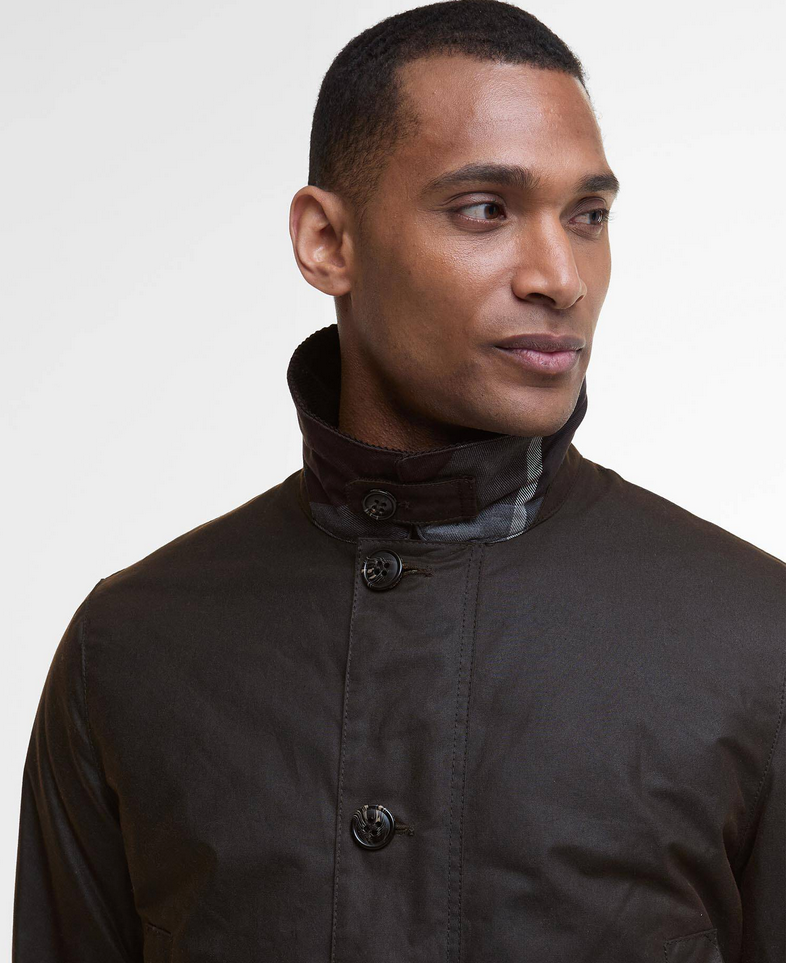 Ytterjakke - Wax Mac Jacket Dark Brown Midnight Oak