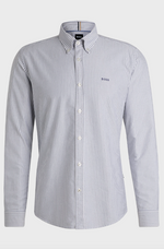 Skjorte - Roan Slim Fit Cotton Oxford Ligh Pastel Blue