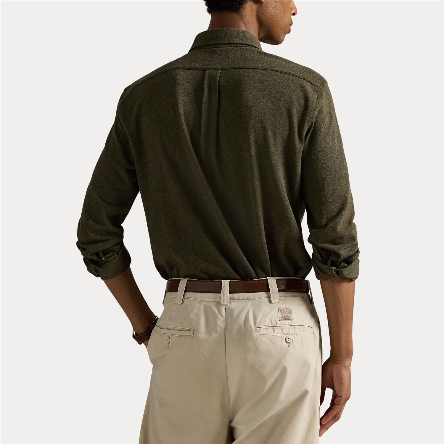 Skjorte - Featherweight Mesh Shirt Wilson Olive Heather