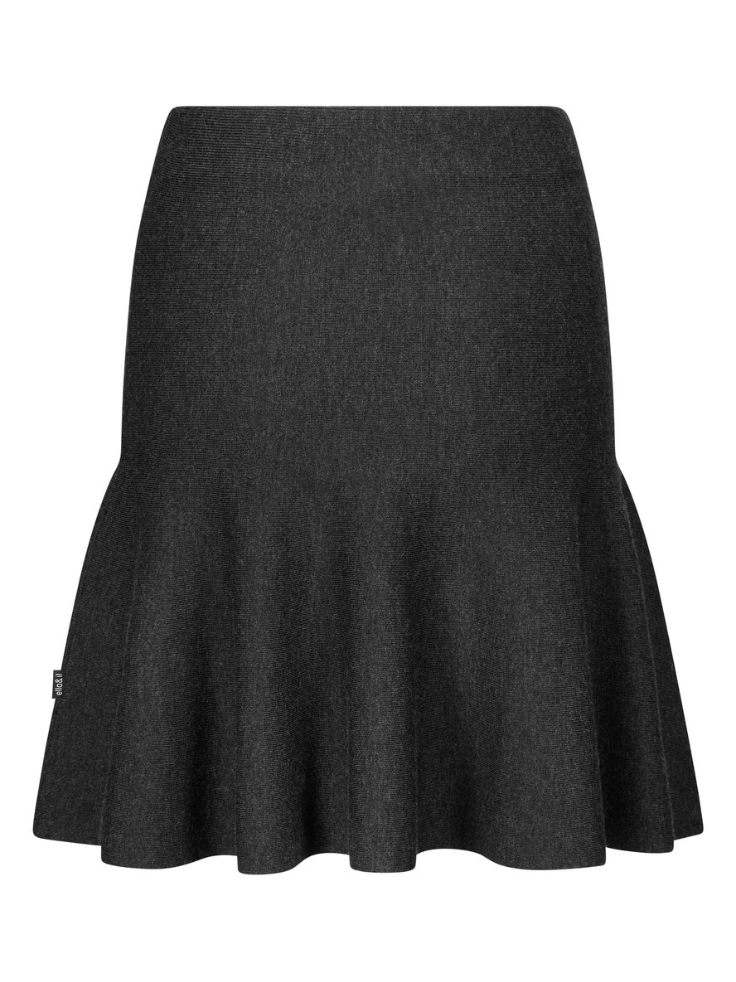 Skjørt - Triny Merino Skirt Dark Grey Melange