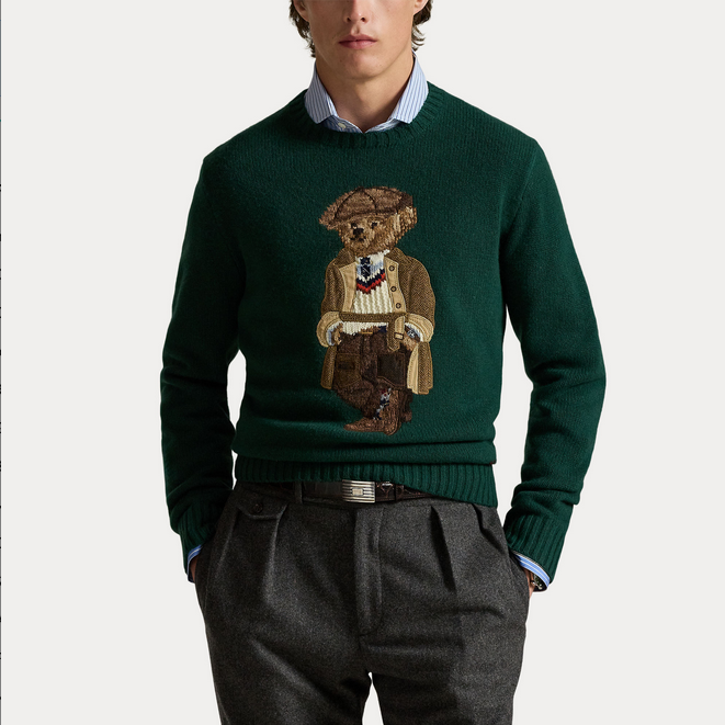 Genser - Polo Bear Sweater Vintage Pine