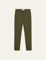 Bukse - Como Cotton Suit Pants Olive Night