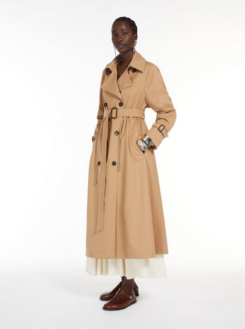 Kåpe - Fatuo Wool-Blend Trench Coat Camel