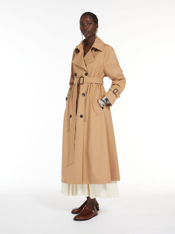 Kåpe - Fatuo Wool-Blend Trench Coat Camel