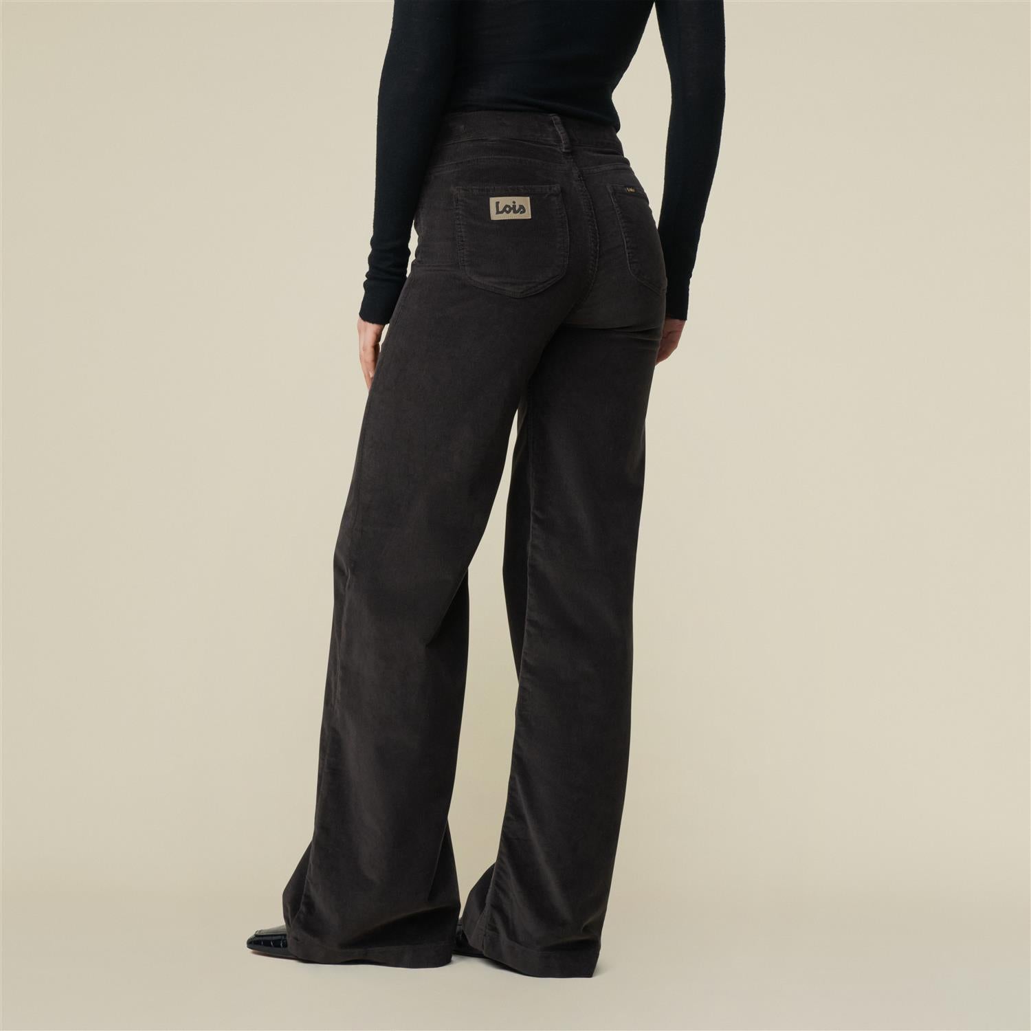 Kordbukse - Palazzo Misral Micro Cord Chocolate Brown