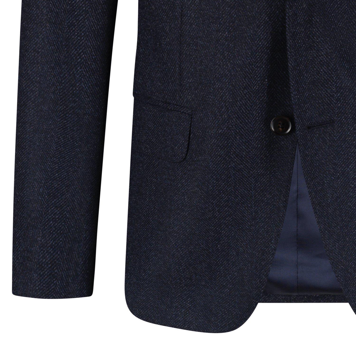 Blazer - Bilbao Herringbone Blå