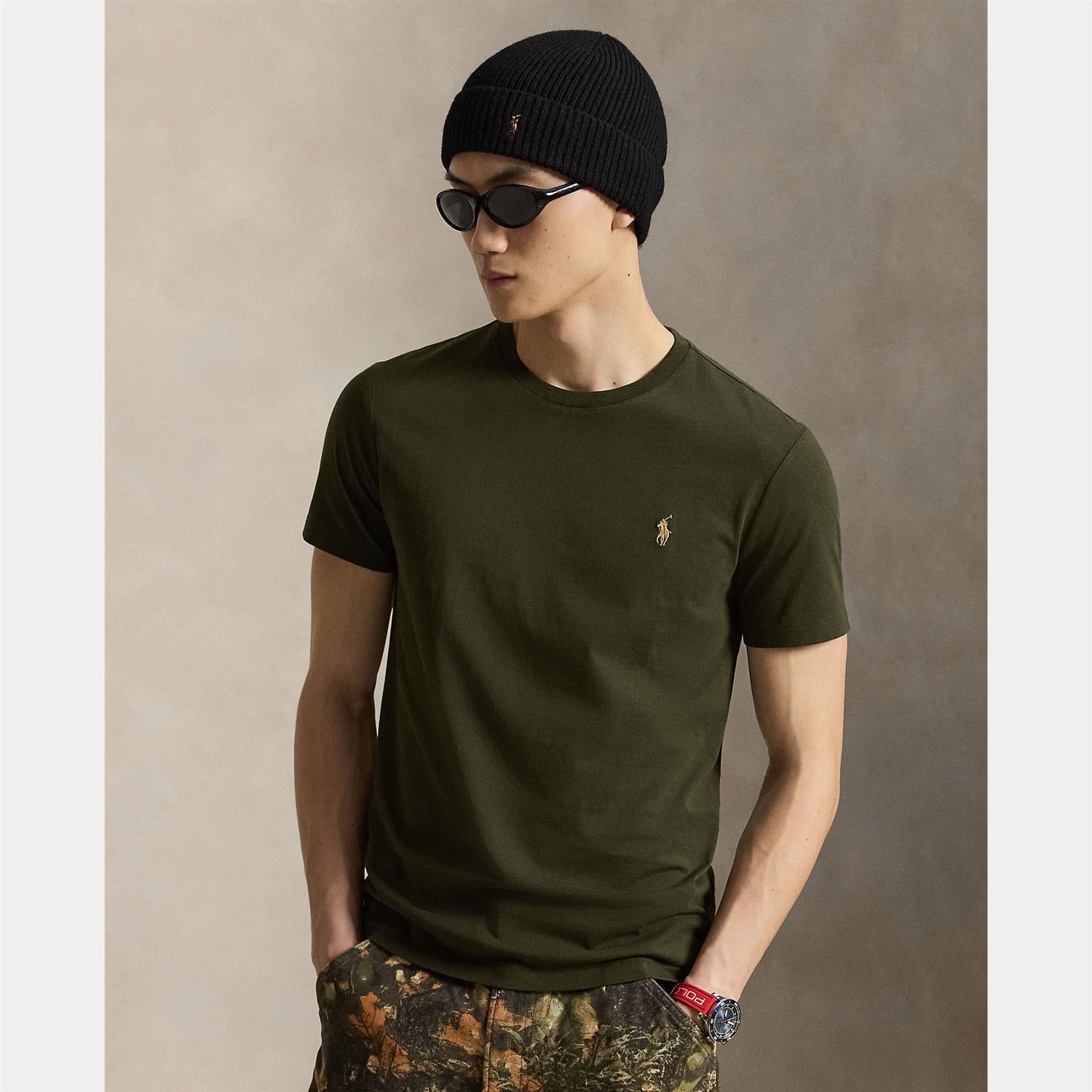 T-Skjorte - Custom Slim Fit Crewneck T-Shirt Newport Navy