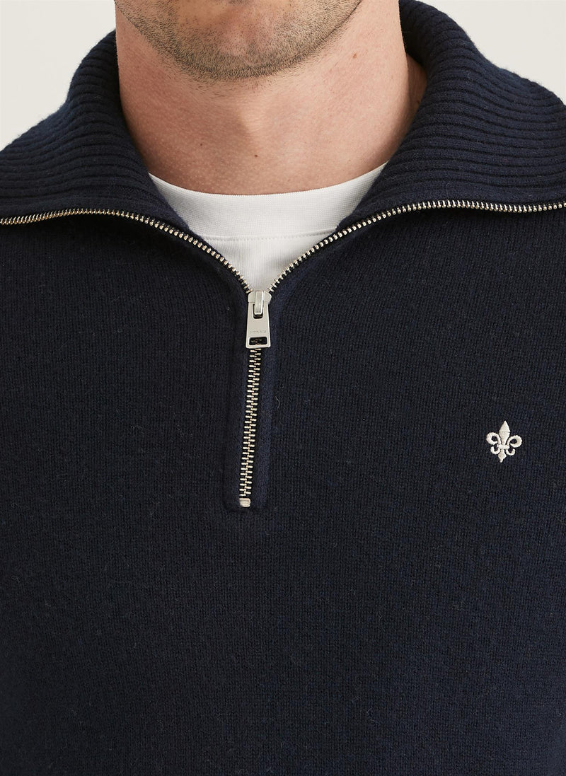 Genser - Hertford Half Zip Navy