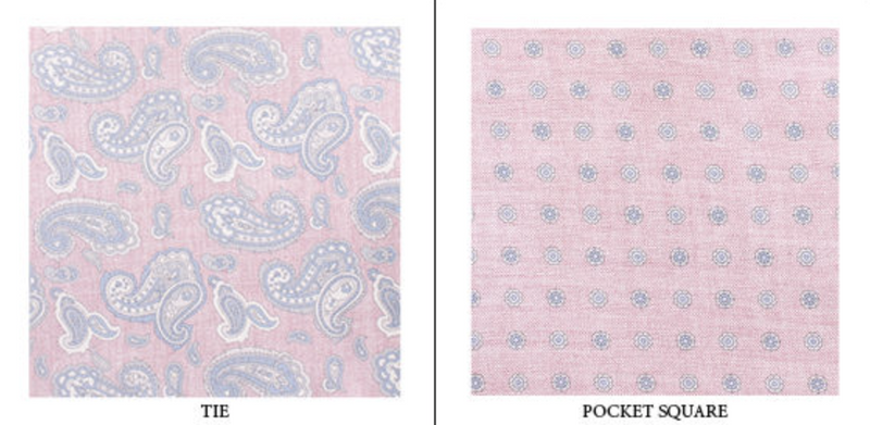 Slips&Tørkle - Tie & Pocket Square Box Set Pink