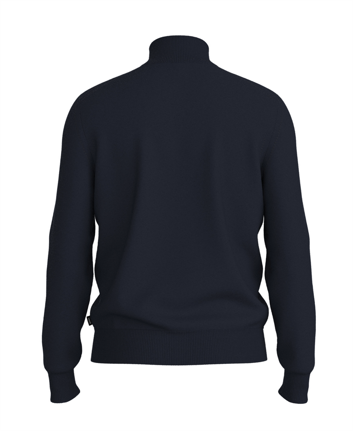 Genser - Merino-Wool Sweater Zip Neck Dark Blue
