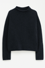 Genser - Mika Yak Funnelneck Sweater Black
